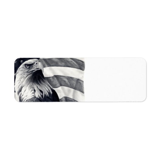 Eagle & Flag retouradreslabels Etiket (Voorkant)