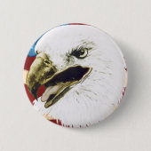 Eagle Flag Ronde Button 5,7 Cm (Voorkant)