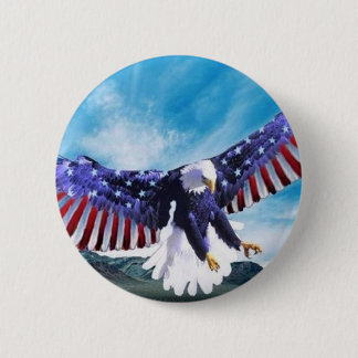 Eagle Flag Ronde Button 5,7 Cm