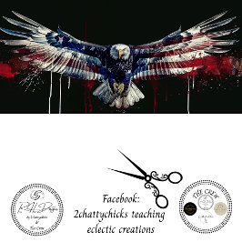 Eagle Flag Street Art Verf Decoupage Tissuepapier