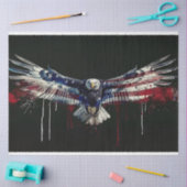 Eagle Flag Street Art Verf Decoupage Tissuepapier (Craft)