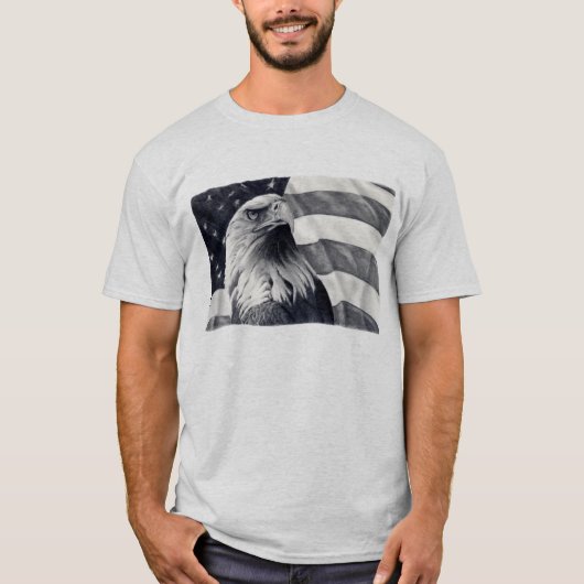 Eagle & Flag Tshirt (Voorkant)