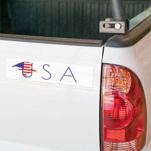 Eagle Flag USA deelt in de nieuwe Golden Age Ameri Bumpersticker (Op Truck)