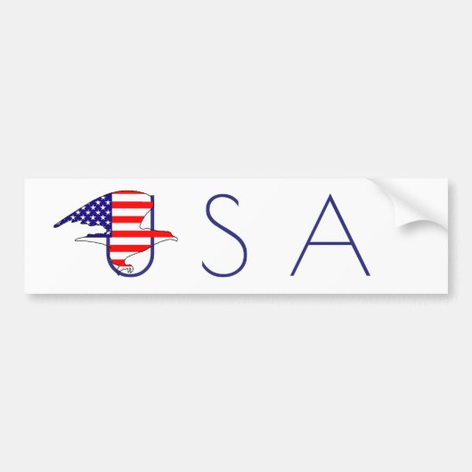 Eagle Flag USA deelt in de nieuwe Golden Age Ameri Bumpersticker (Voorkant)