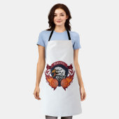 Eagle Flame Basketbal Crest Schort (Gedragen)