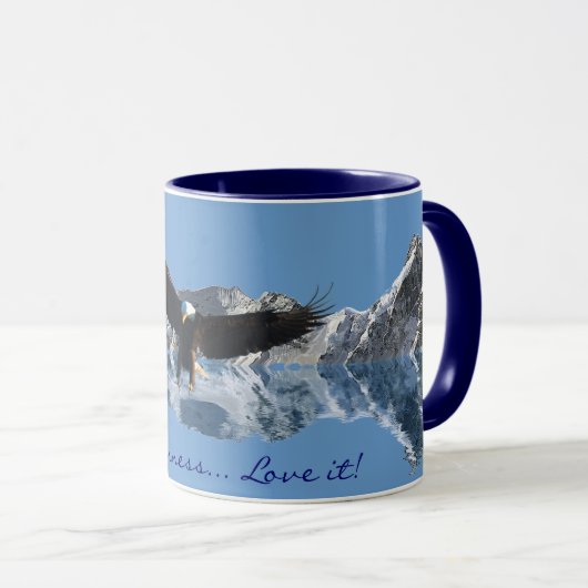 EAGLE FLIGHT Bald Eagle Wildlife Drink Mok (Voorkant rechts)