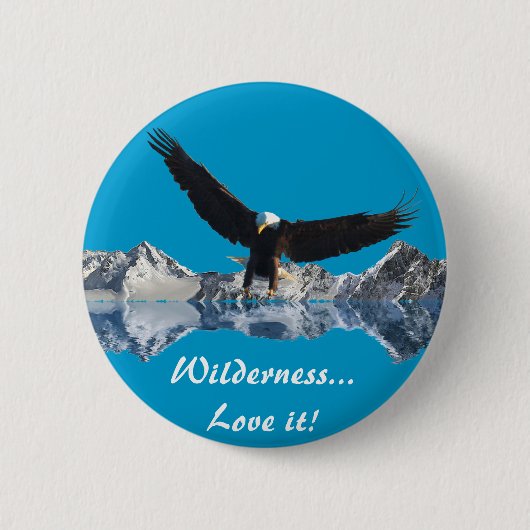 EAGLE FLIGHT COLLECTIE RONDE BUTTON 5,7 CM (Voorkant)
