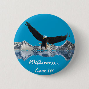 EAGLE FLIGHT COLLECTIE RONDE BUTTON 5,7 CM