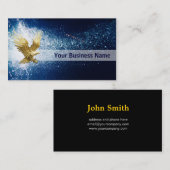 Eagle Flying at night visitekaartje (Voorkant / Achterkant)