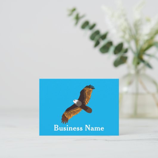 Eagle Flying Bald Eagle Visitekaartje (Staand voorkant)