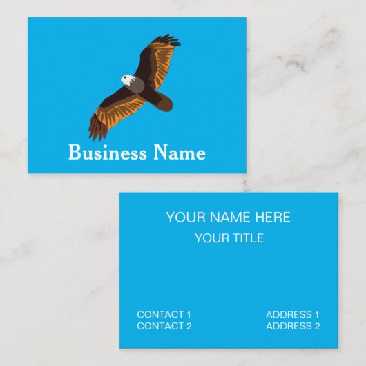 Eagle Flying Bald Eagle Visitekaartje (Voorkant / Achterkant)