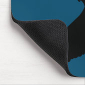 Eagle Flying Blue Mouse Pade - Uw kleur - Tekst Muismat (Hoek)