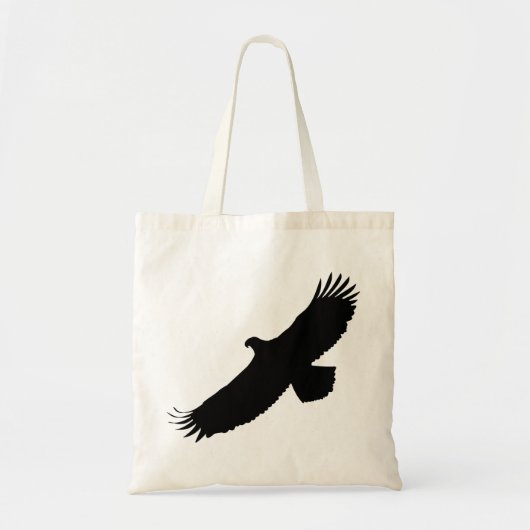 Eagle Flying Canvas tas - Uw kleur - Tekst (Voorkant)