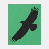 Eagle Flying Green Fleece Blanket - Uw kleuren Deken (Voorkant)