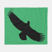 Eagle Flying Green Fleece Blanket - Uw kleuren Deken (Voorkant (Horizontaal))