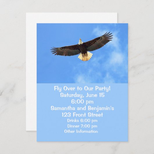 Eagle Flying Kaart (Voorkant / Achterkant)