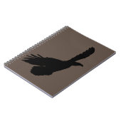 Eagle Flying Notitieboek - Uw kleur - Tekst (Linkerzijde)