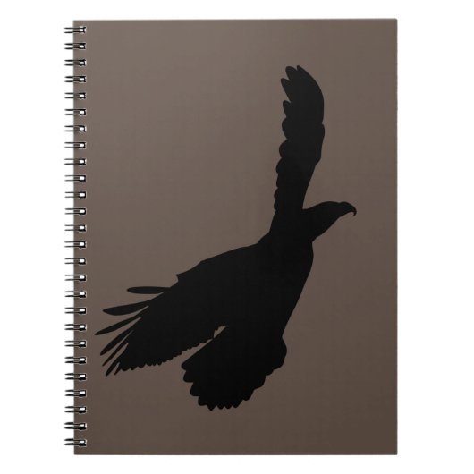 Eagle Flying Notitieboek - Uw kleur - Tekst (Voorkant)