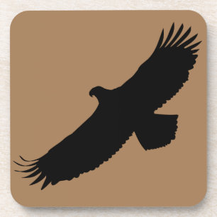 Eagle Flying Onderzetter - Uw kleur - Tekst
