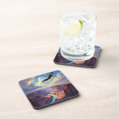 Eagle Flying over a Canyon Bier Onderzetter (Rechterzijde)