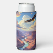 Eagle Flying over a Canyon Seltzer Blikjeskoeler (Seltzer Achterkant)
