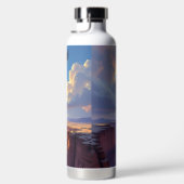 Eagle Flying over a Canyon Waterfles (Rechts)