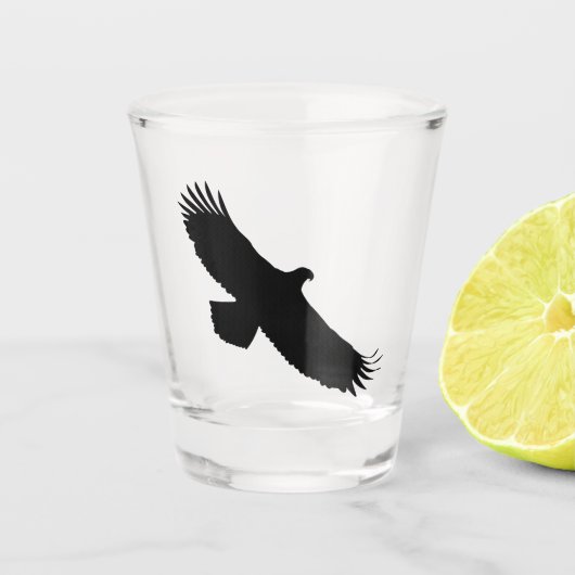 Eagle Flying Shot Glass Glas (Voorkant)