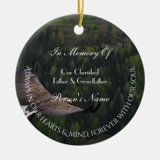 Eagle Flying Tribute Ornament van HAMbyWG (Voorkant)