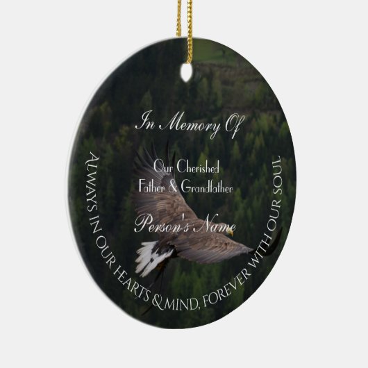 Eagle Flying Tribute Ornament van HAMbyWG (Rechts)