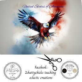 Eagle Flying Verenigde Staten van Amerika Decoupag Tissuepapier