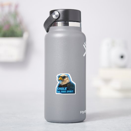 Eagle Free Spirit – Dappere Wilde Geest Anima Sticker (HydroFlask)