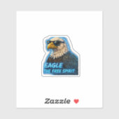 Eagle Free Spirit – Dappere Wilde Geest Anima Sticker (Vel)