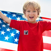 Eagle Freedom Knop Vierkante Button 5,1 Cm