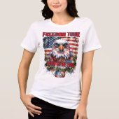 Eagle Freedom Tour Born To Be Free Tri-Blend Shirt (Voorkant)