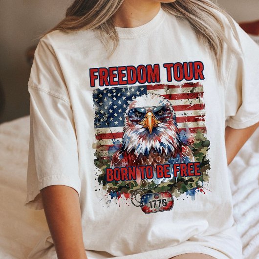 Eagle Freedom Tour Born To Be Free Tri-Blend Shirt