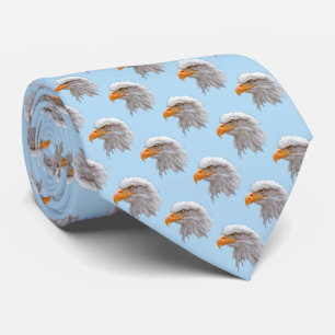 Eagle Frenzy Tie (lichtblauw) Stropdas