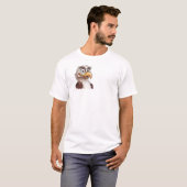 Eagle Funny cartoon afbeelding T-shirt (Voorkant volledig)