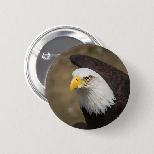 Eagle Gaze Button - Steady. Sharp. Vrij. (Voorkant /achterkant)