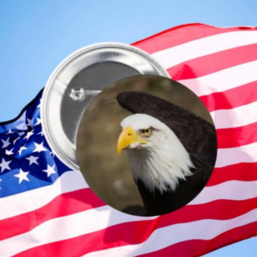 Eagle Gaze Button - Steady. Sharp. Vrij.