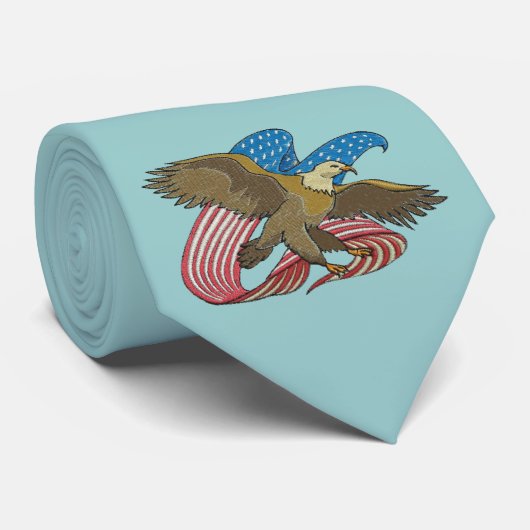 Eagle geborduurd stropdas (Opgerold)