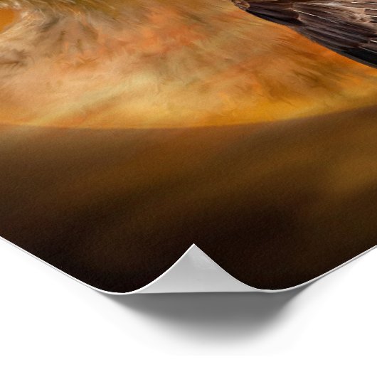 Eagle-geest van het Poster/afdruk van de windkunst Poster (Hoek)