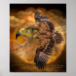 Eagle-geest van het Poster/afdruk van de windkunst Poster