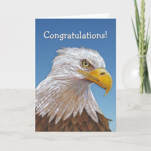 Eagle Gefeliciteerd Kaart (Voorkant)