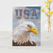 Eagle Gefeliciteerd Kaart (Gele Bloem)