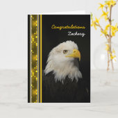 Eagle - Gelukwensen - Voltooiing - ander gebruik Kaart (Gele Bloem)