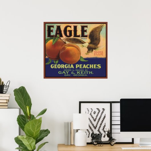 Eagle Georgia Peaches Poster (Thuiskantoor)