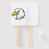 Eagle gezicht handwaaier (Voorkant en achterkant)
