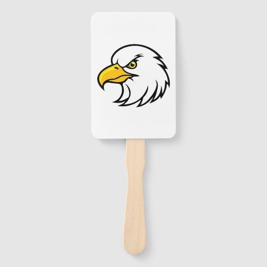 Eagle gezicht handwaaier (Voorkant)