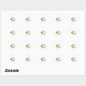 Eagle gezicht hart sticker (Vel)
