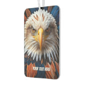 Eagle gezicht met gepersonaliseerde tekst luchtverfrisser (Links)